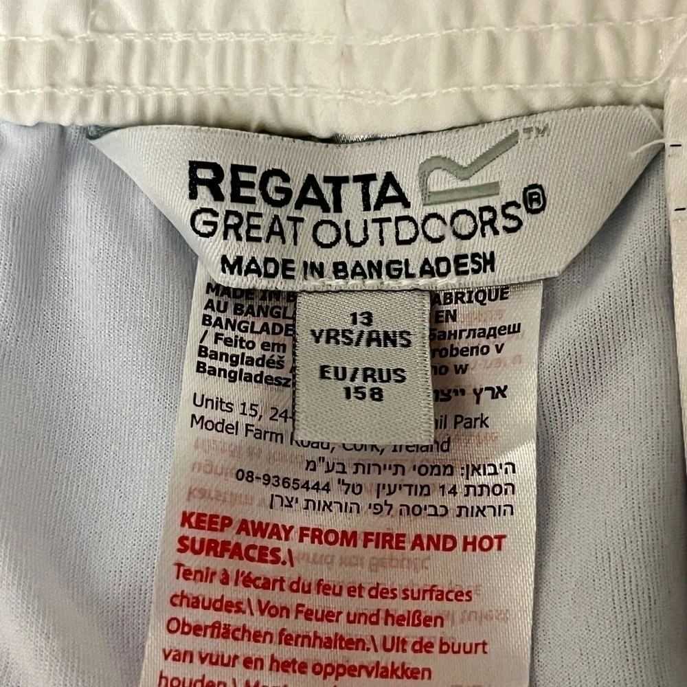 Regatta The Great Outdoors Sergio Swim Shorts Boys 13 Blue Colorblock 28x3.5